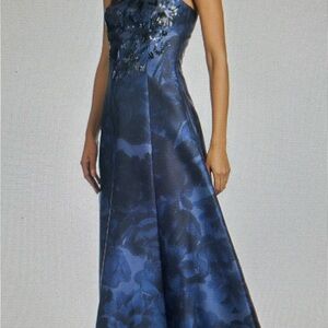 Sachin + Babi Midnight Blue Strapless Dress